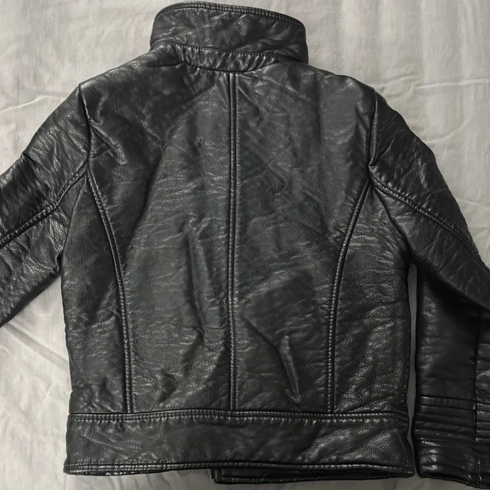 Zara Kids Black Leather Jacket - Picture 5 of 5